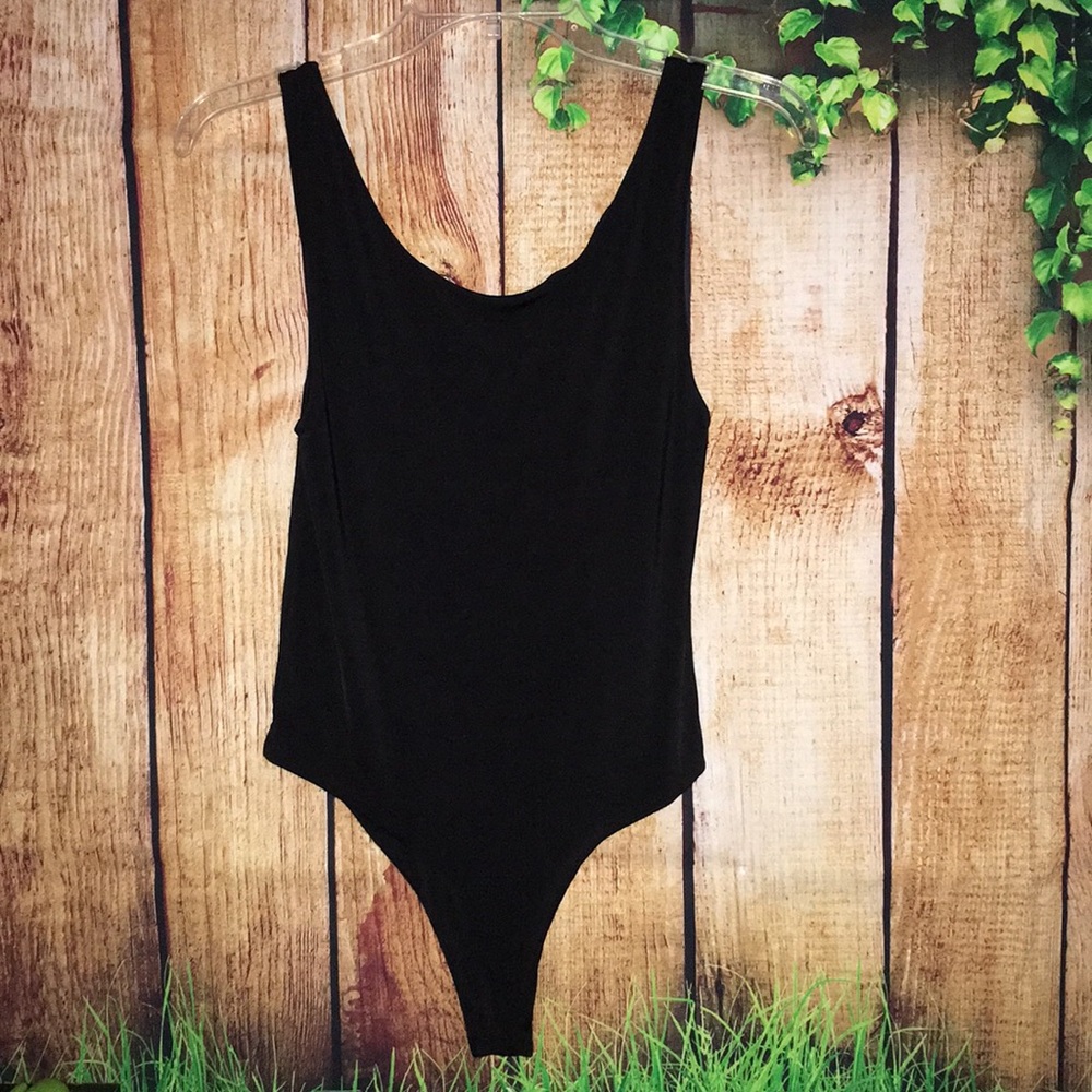 Black Bodysuit Tank Small New Without Tag
